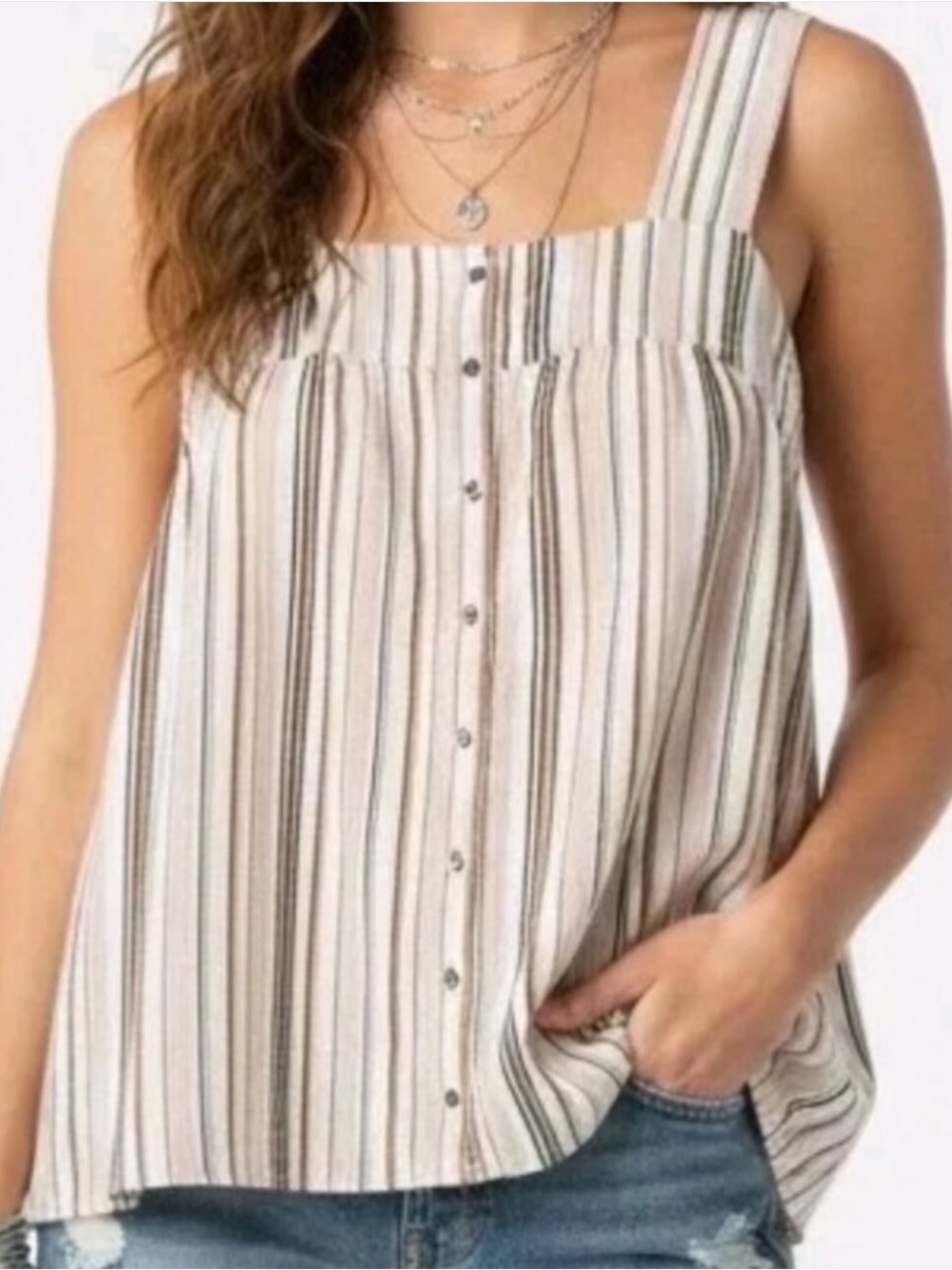Old Navy Wide Strap Flowy Top